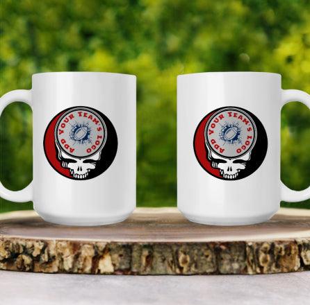 Grateful Dead - NFL Team Stealie Coffee Mug - 15oz | Choose YOUR Team - StealieShop