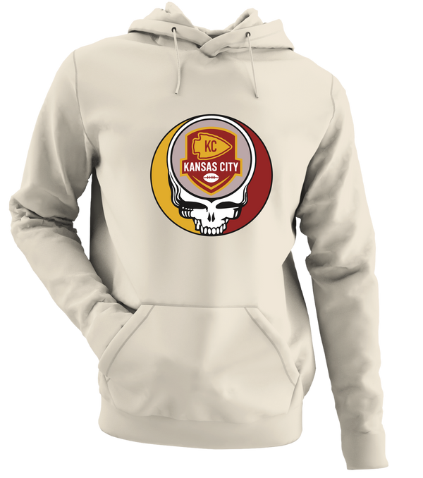 Kansas City Football - Premium Grateful Dead Hoodie - Sand - 3