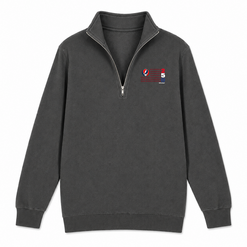 America 250 USA Life is dead. Flag - Premium Grateful Dead Quarter-Zip Pullover - Charcoal - 6