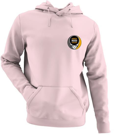 Harvey Mudd - Premium Grateful Dead Left Chest Hoodie - Light Pink