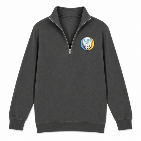 LIU Nursing - Premium Grateful Dead Quarter-Zip Pullover - Charcoal - 5