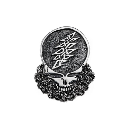 Grateful Dead - Limited Edition - Cornell '77 - Steal Your Face Sterling Silver Belt Buckle - StealieShop