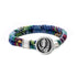 Grateful Dead - Steal Your Face Sterling Silver Cloth Rope Bracelet - StealieShop