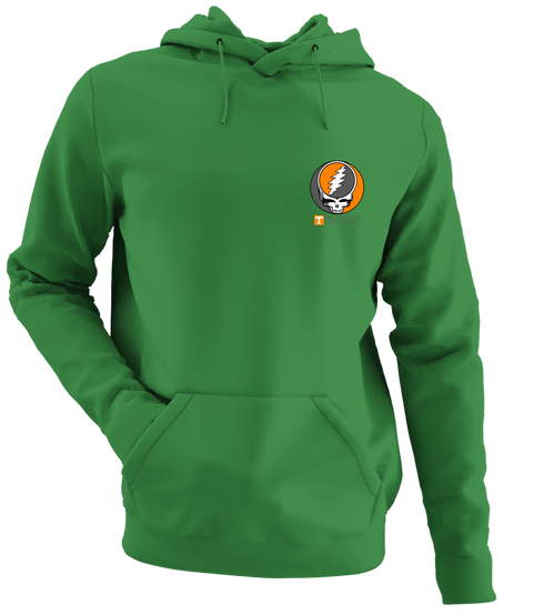 University of Tennessee - Premium Grateful Dead Left Chest Hoodie - Irish Green - 6
