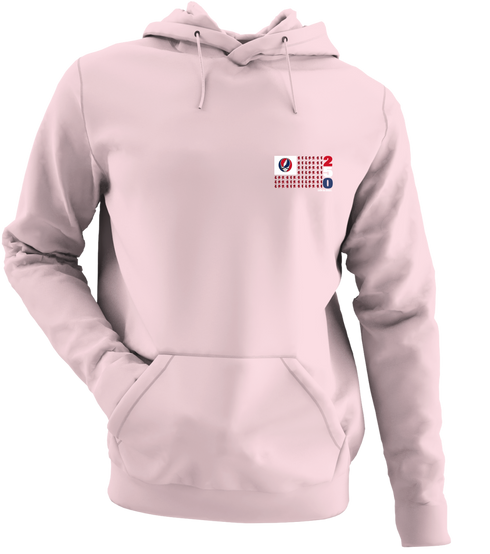 America 250 USA Life is dead. Flag - Premium Grateful Dead Left Chest Hoodie - Light Pink - 4