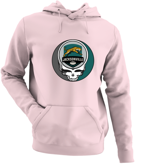 Jacksonville Football - Premium Grateful Dead Hoodie - Light Pink - 4