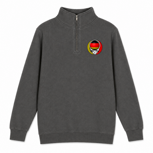 German FIFA World Cup - Premium Grateful Dead Quarter-Zip Pullover - Charcoal - 5