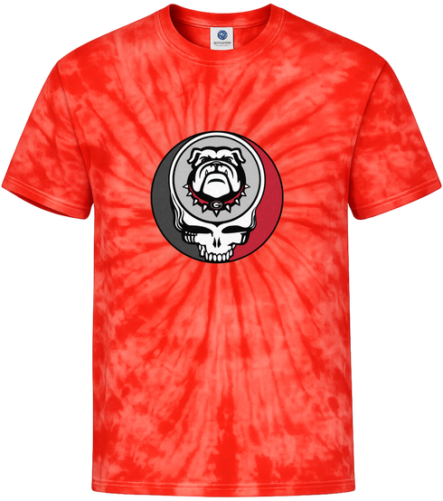 University of Georgia Stealie Tie-Dye Grateful Dead T-Shirt