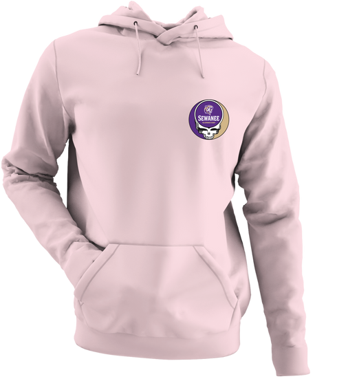 Sewanee - Premium Grateful Dead Left Chest Hoodie - Light Pink - 4