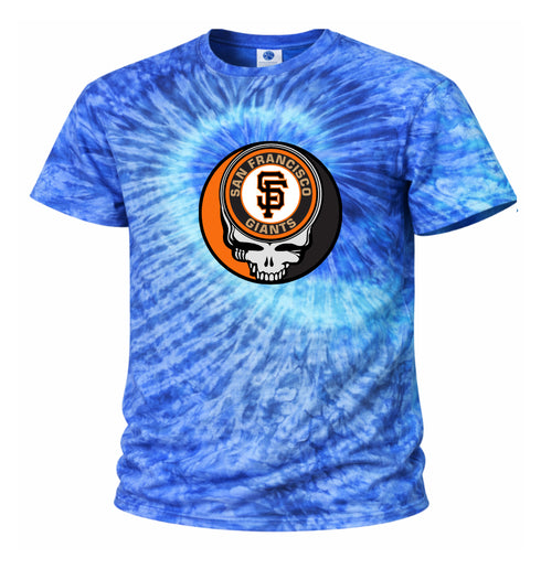 San Francisco Giants Stealie Tie-Dye Grateful Dead T-Shirt