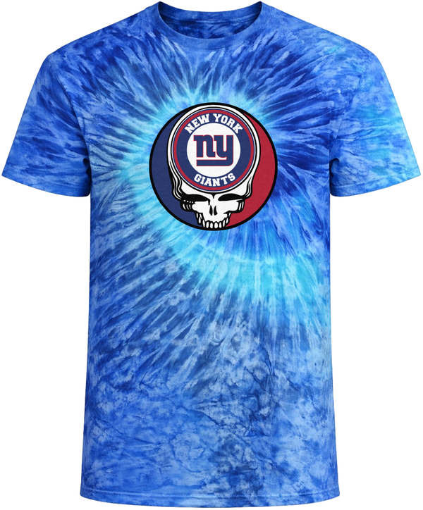 New York Giants Logo Stealie Tie-Dye Grateful Dead T-Shirt