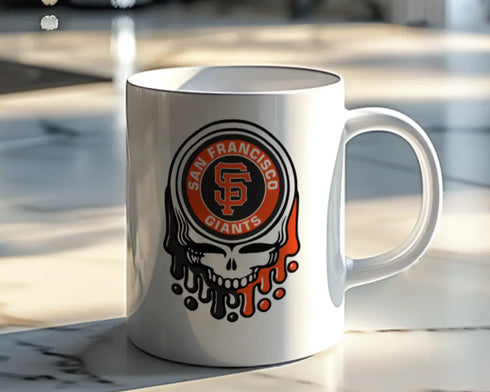 Grateful Dead - San Francisco Giants Dripping Stealie 15 Ounce Coffee Mug - StealieShop
