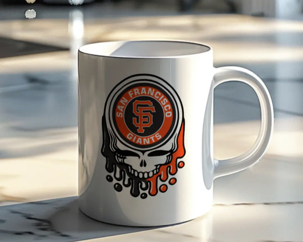 Grateful Dead - San Francisco Giants Dripping Stealie 15 Ounce Coffee Mug - StealieShop