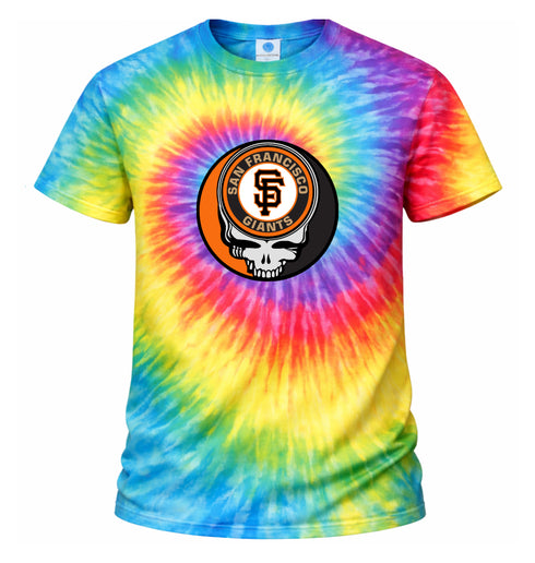 San Francisco Giants Stealie Tie-Dye Grateful Dead T-Shirt