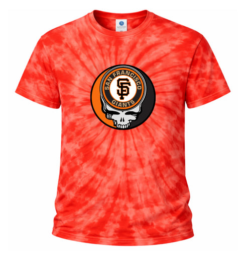 San Francisco Giants Stealie Tie-Dye Grateful Dead T-Shirt