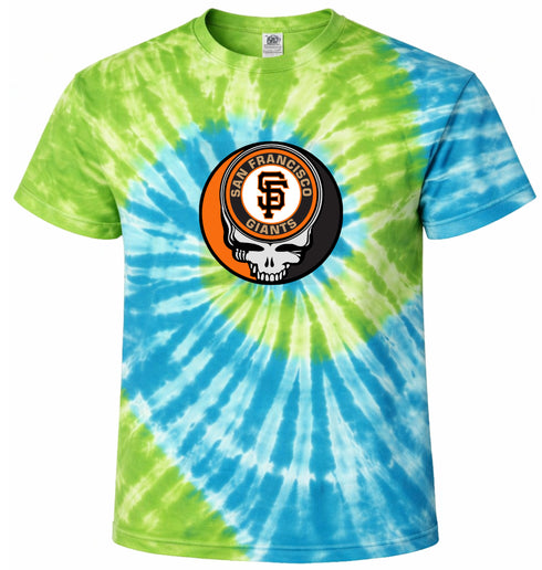 San Francisco Giants Stealie Tie-Dye Grateful Dead T-Shirt