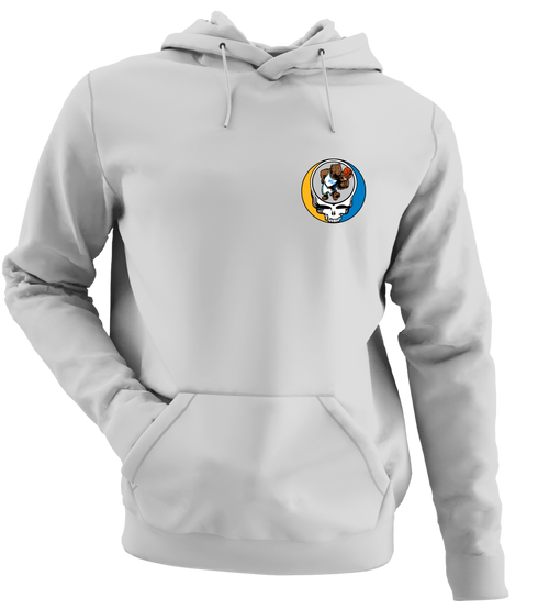 UCLA - Premium Grateful Dead Left Chest Hoodie - Sport Grey