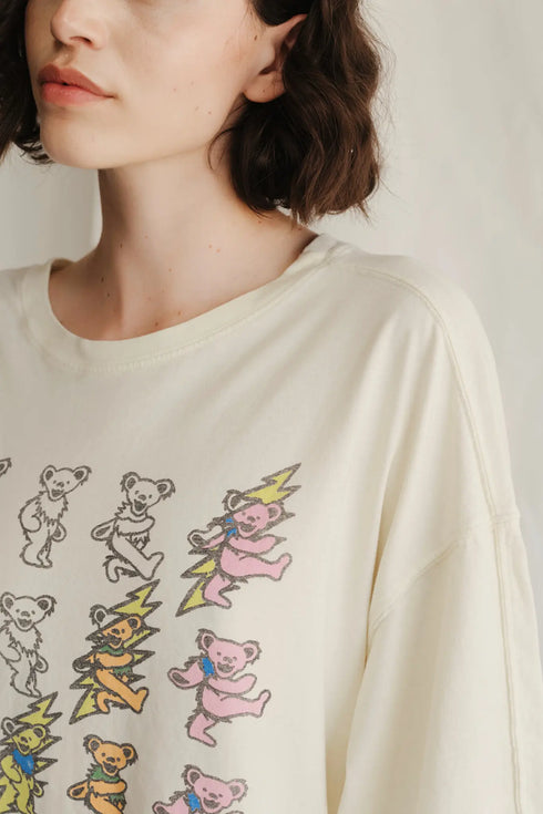 Grateful Dead - Grateful Dead Prism Bears Oversized Tee - StealieShop