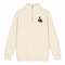Jerry and His Hog - Life is dead.® - Premium Grateful Dead Quarter-Zip Pullover - Sand - 1