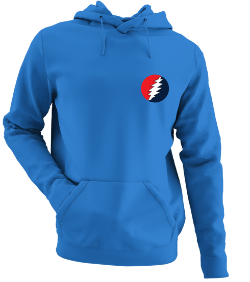 Classic - Premium Grateful Dead Left Chest Hoodie - Heather Royal - 5