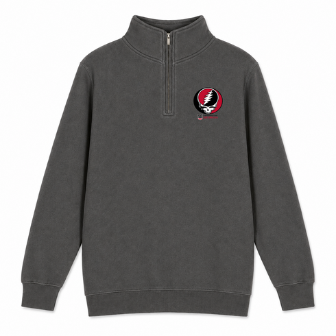 University of Georgia - Premium Grateful Dead Quarter-Zip Pullover - Charcoal - 5