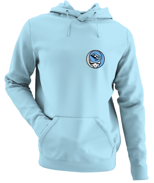 Utah Mammoth - Premium Grateful Dead Left Chest Hoodie - Light Blue - 1