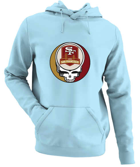 San Francisco Football - Premium Grateful Dead Hoodie - Light Blue - 1