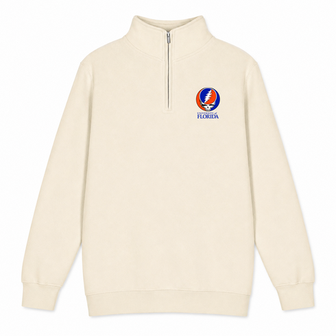 University of Florida - Premium Grateful Dead Quarter-Zip Pullover - Sand - 1