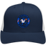 Buffalo Football Dancing Bear Stealie Grateful Dead Trucker Cap - Navy | White