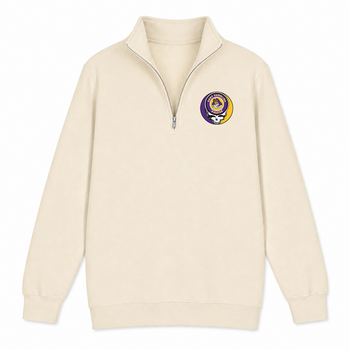 East Carolina University - Premium Grateful Dead Quarter-Zip Pullover - Sand - 2