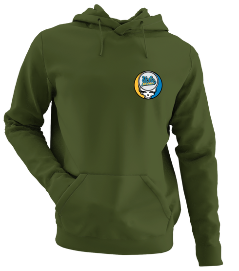 UCLA - Premium Grateful Dead Left Chest Hoodie - Military Green - 7