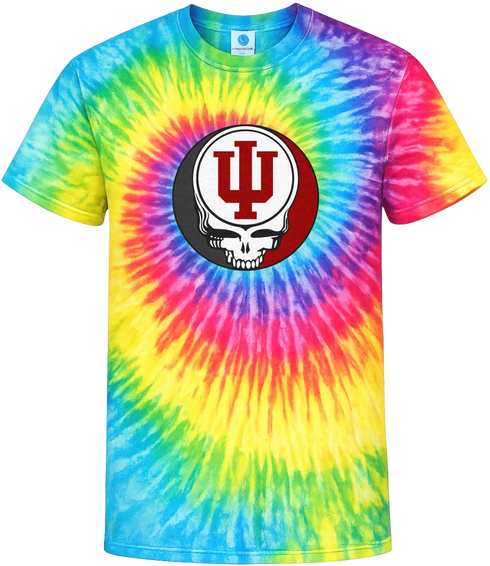 Indiana University Stealie Tie-Dye Grateful Dead T-Shirt