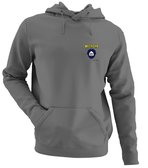 Michigan Jerry - Life is dead.® - Premium Grateful Dead Left Chest Hoodie - Charcoal - 8