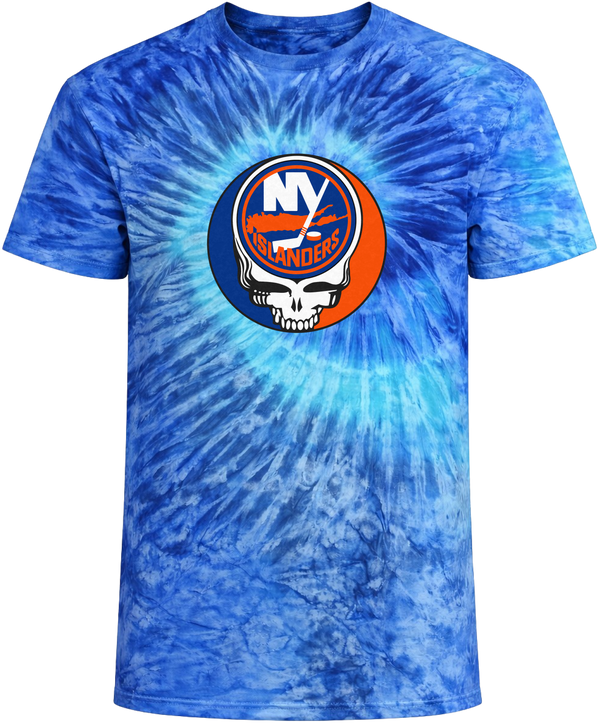 New York Islanders Stealie Tie-Dye Grateful Dead T-Shirt
