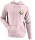George Mason University - Premium Grateful Dead Left Chest Hoodie - Light Pink - 4