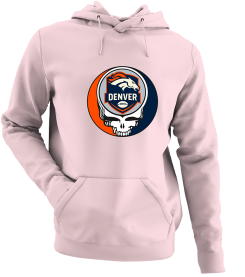 Denver Football - Premium Grateful Dead Hoodie - Light Pink - 4
