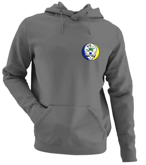 Notre Dame University - Premium Grateful Dead Left Chest Hoodie - Charcoal