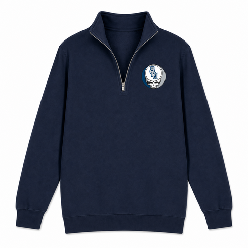 Old Dominion University - Premium Grateful Dead Quarter-Zip Pullover - Navy - 4