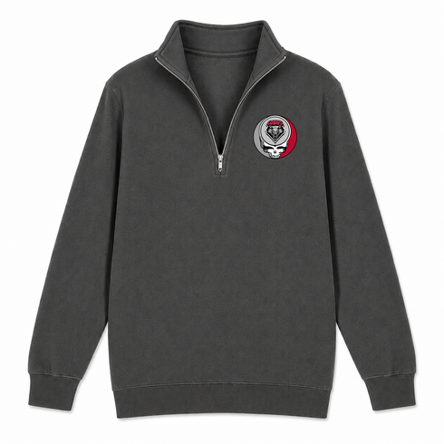University of New Mexico - Premium Grateful Dead Quarter-Zip Pullover - Charcoal - 6