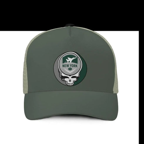 Grateful Dead - New York Jets Stealie Trucker Cap - StealieShop