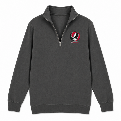 University of Georgia - Premium Grateful Dead Quarter-Zip Pullover - Charcoal - 6