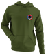 America 250 Iwojima Stealie - Life is dead.® - Premium Grateful Dead Left Chest Hoodie - Military Green