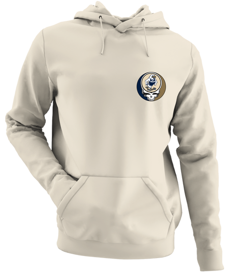 Georgia Southern University - Premium Grateful Dead Left Chest Hoodie - Sand - 3