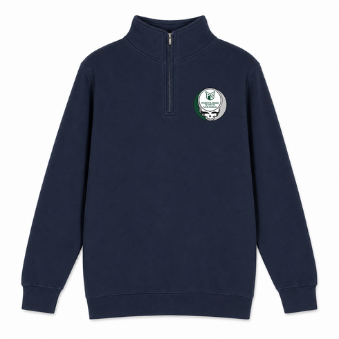 Portland State University - Premium Grateful Dead Quarter-Zip Pullover - Navy - 3