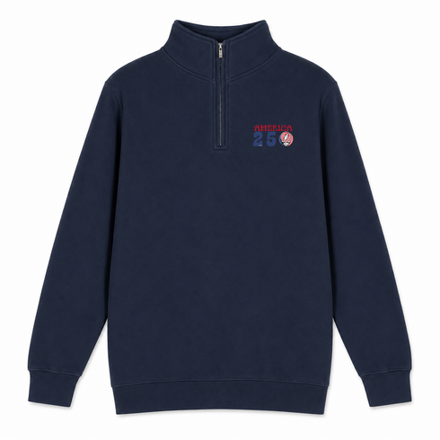 America 250 - Premium Grateful Dead Quarter-Zip Pullover - Navy - 4