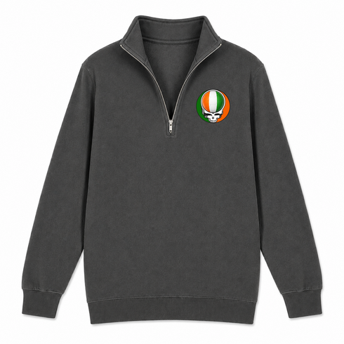 Côte d’Ivoire FIFA World Cup - Premium Grateful Dead Quarter-Zip Pullover - Charcoal - 5