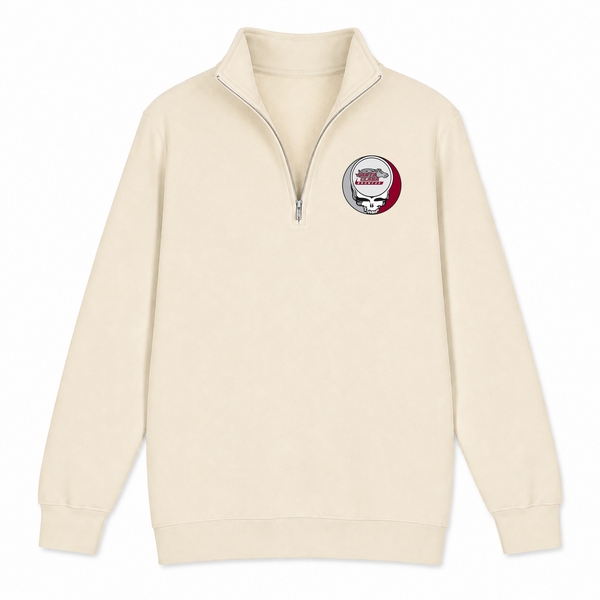 Santa Clara - Premium Grateful Dead Quarter-Zip Pullover - Sand - 1
