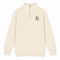 Disc Golf Jerry - Life is dead.® - Premium Grateful Dead Quarter-Zip Pullover - Sand - 1