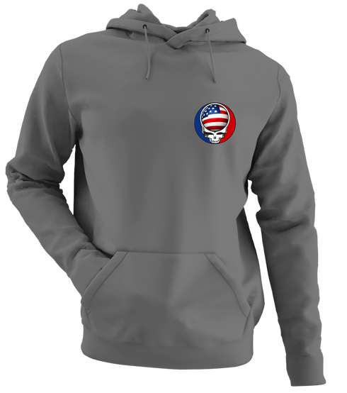 USA FIFA World Cup - Premium Grateful Dead Left Chest Hoodie - Charcoal - 8