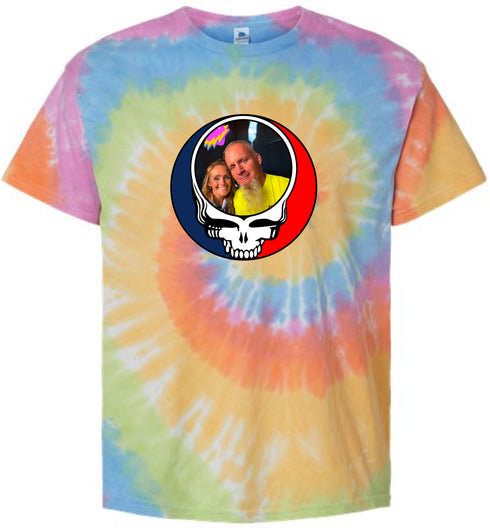 1454 - Custom Stealie Tie-Dye